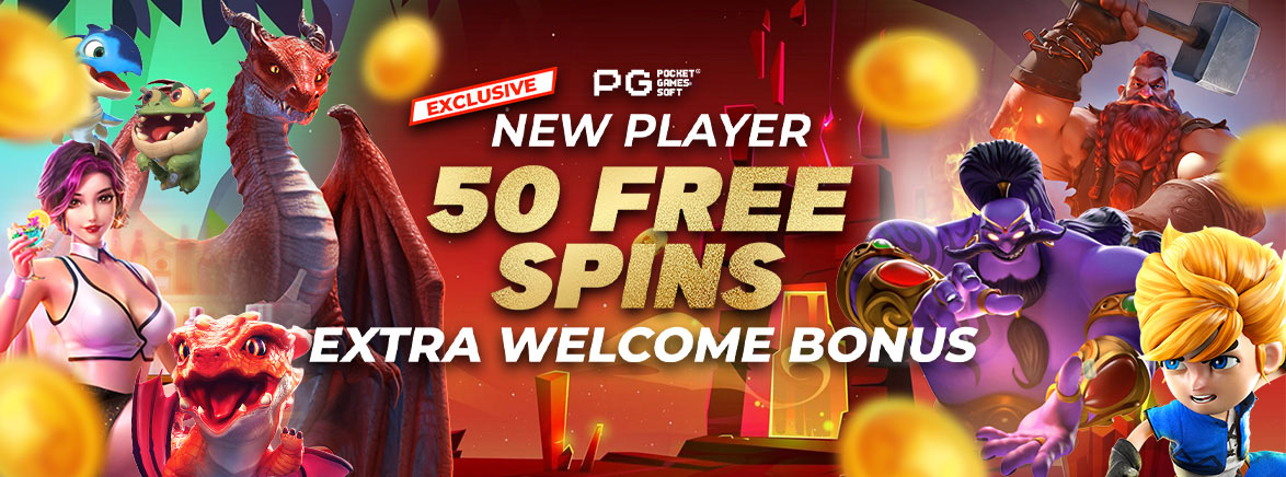 New Player 50 Free Spins Extra Welcome Bonus